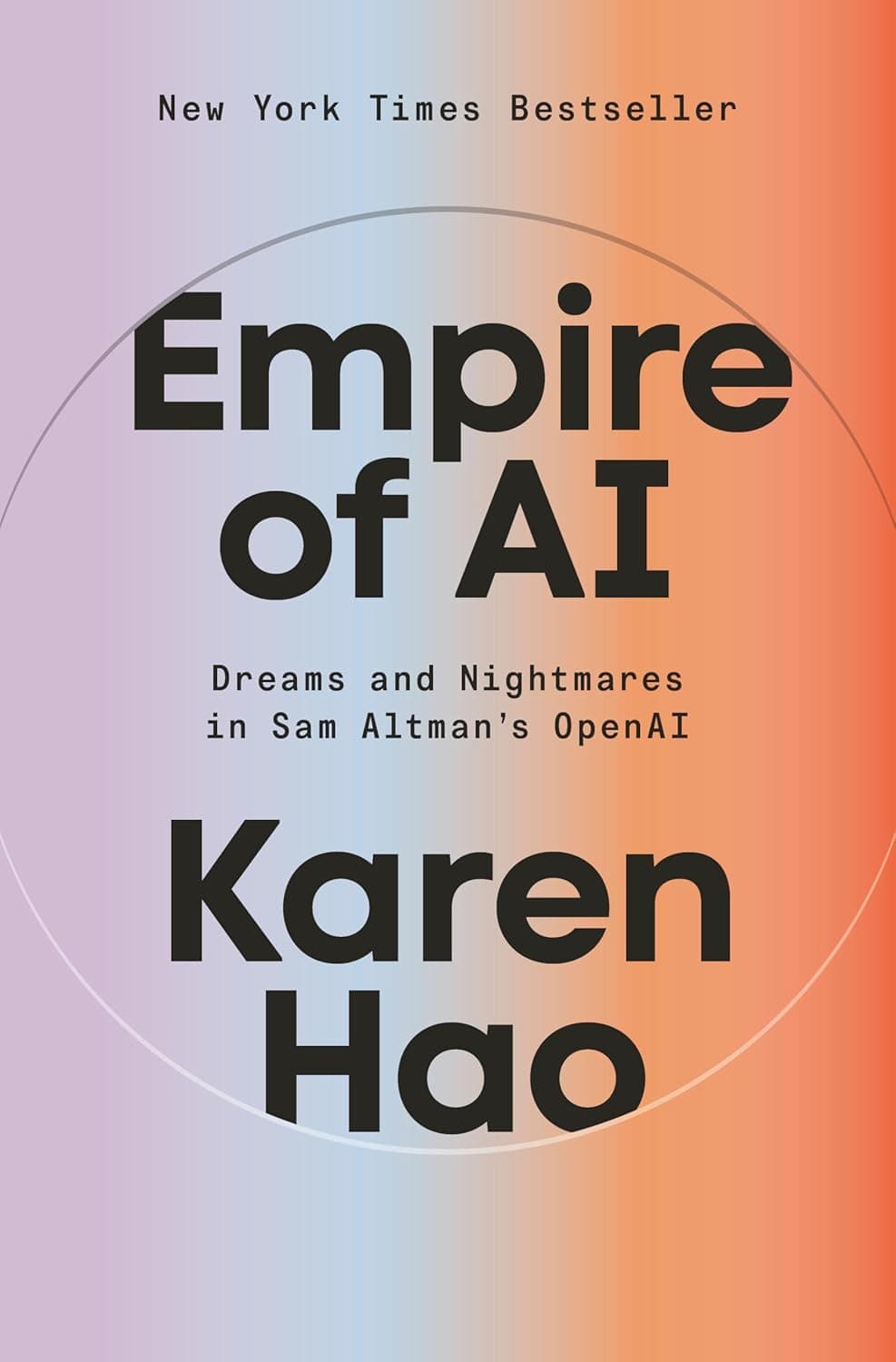 Empire of AI: Dreams and Nightmares in Sam Altman's OpenAI by Karen Hao - Book cover
